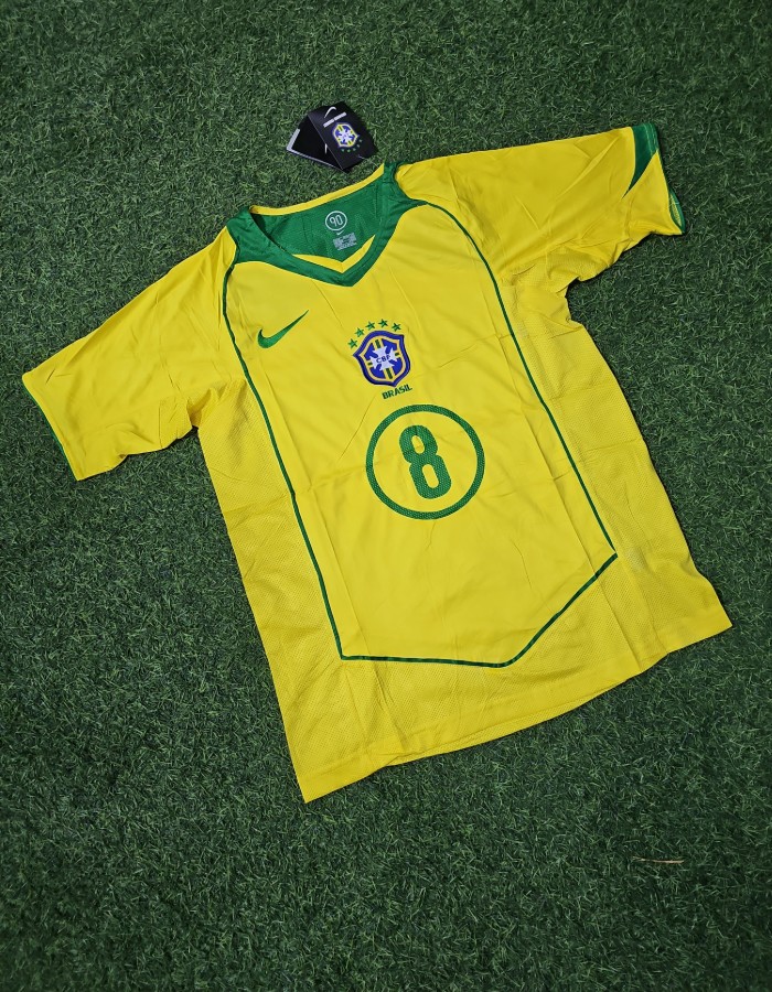 CAMISA RETRÔ SELEÇÃO BRASIL HOME 2004/05