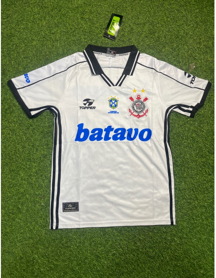Foto 2 — CAMISA CORINTHIANS RETRÔ I TOPPER 1999 BATAVO  BRANCO