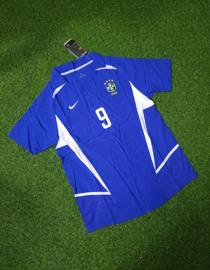 Camisa Brasil Azul 2002 Ronaldo