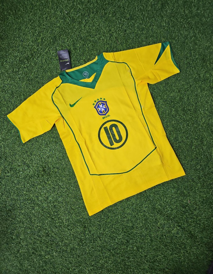 CAMISA RETRÔ SELEÇÃO BRASIL HOME 2004/05