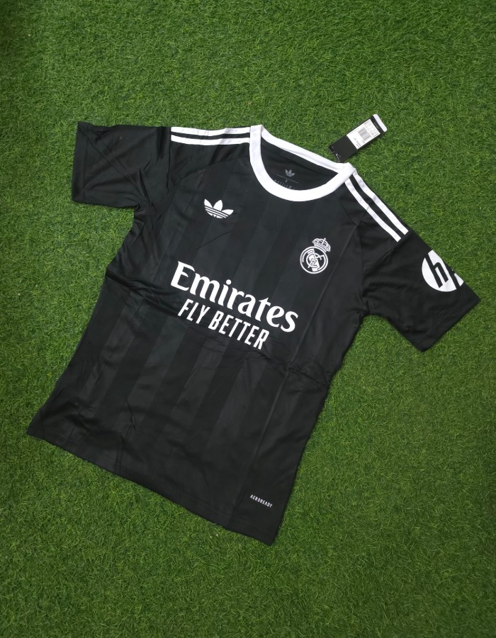 Camisa Real Madrid Goleiro Torcedor 25/26 Masculina Adidas - preta